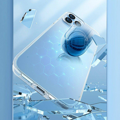 Kingxbar Elegant Series Hülle iPhone 13 Pro Hülle Rückseite transparent