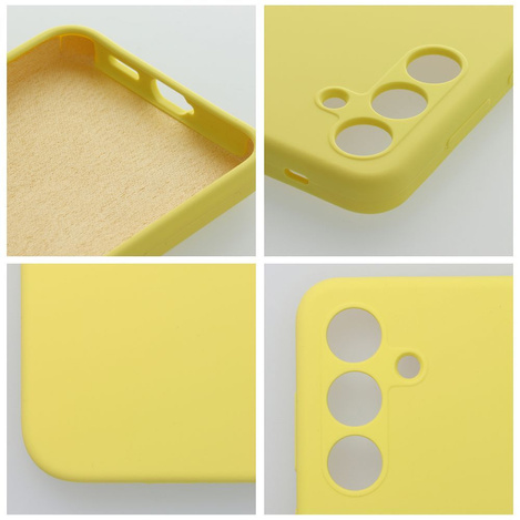 Futerał SILICONE 2mm do SAMSUNG A15 5G / A15 4G żółty