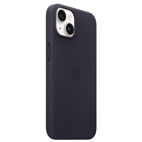 Apple Leather Case - Skórzane etui z MagSafe do iPhone 14 Plus (atramentowy)