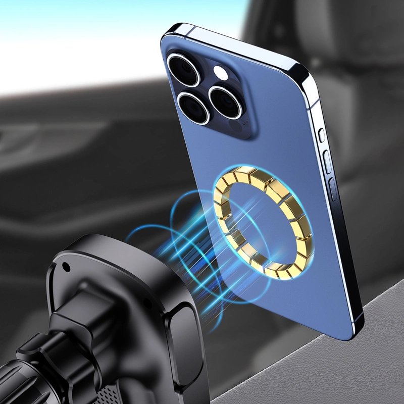 Dudao FW11 car phone holder with 15W inductive charger for air vent / cockpit - black