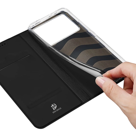 Dux Ducis Skin Pro case for Xiaomi Poco X6 Pro 5G / Redmi K70E with flap and card slot - black