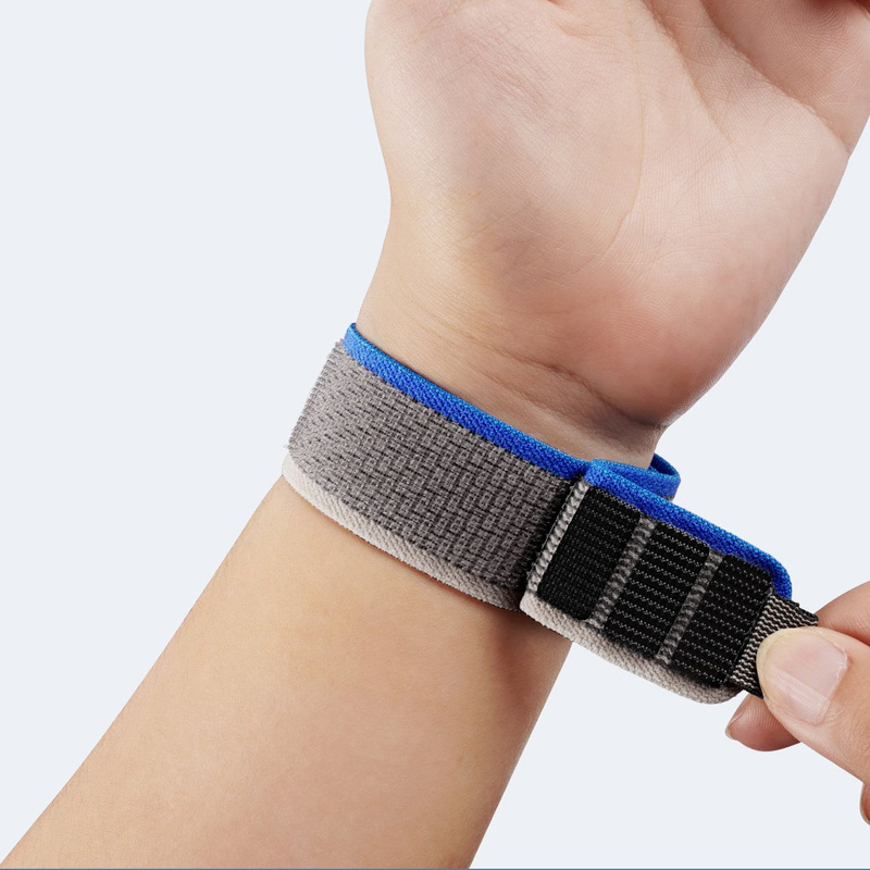 Velcro Sports Strap for Apple Watch Ultra/8/7/6/SE/5/4/3/2/1 (42, 44, 45, 49mm) Dux Ducis Strap YJ Version - Blue Gray