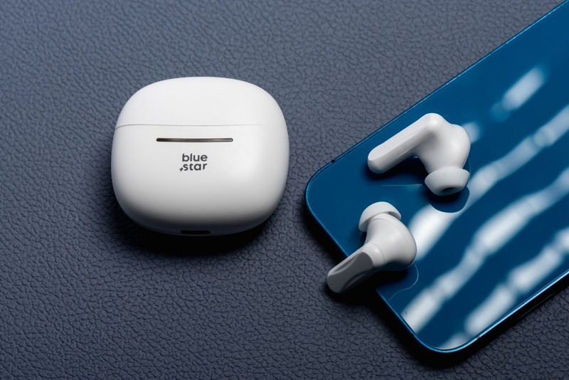 BLUE STAR słuchawki bezprzewodowe bluetooth TWS BK44 białe