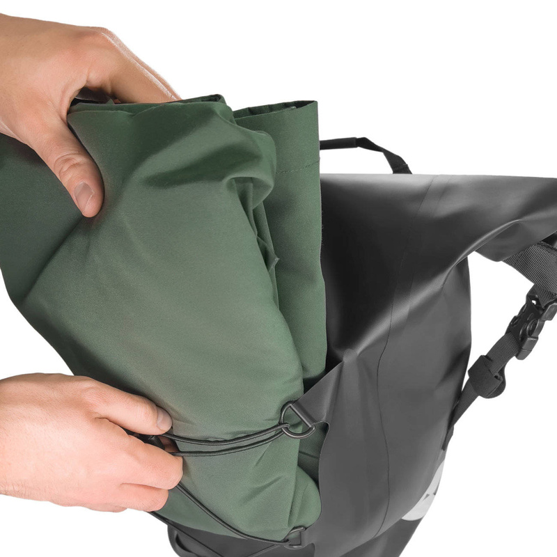 Wozinsky waterproof bicycle bag trunk pannier 25l 2in1 black (WBB24BK)