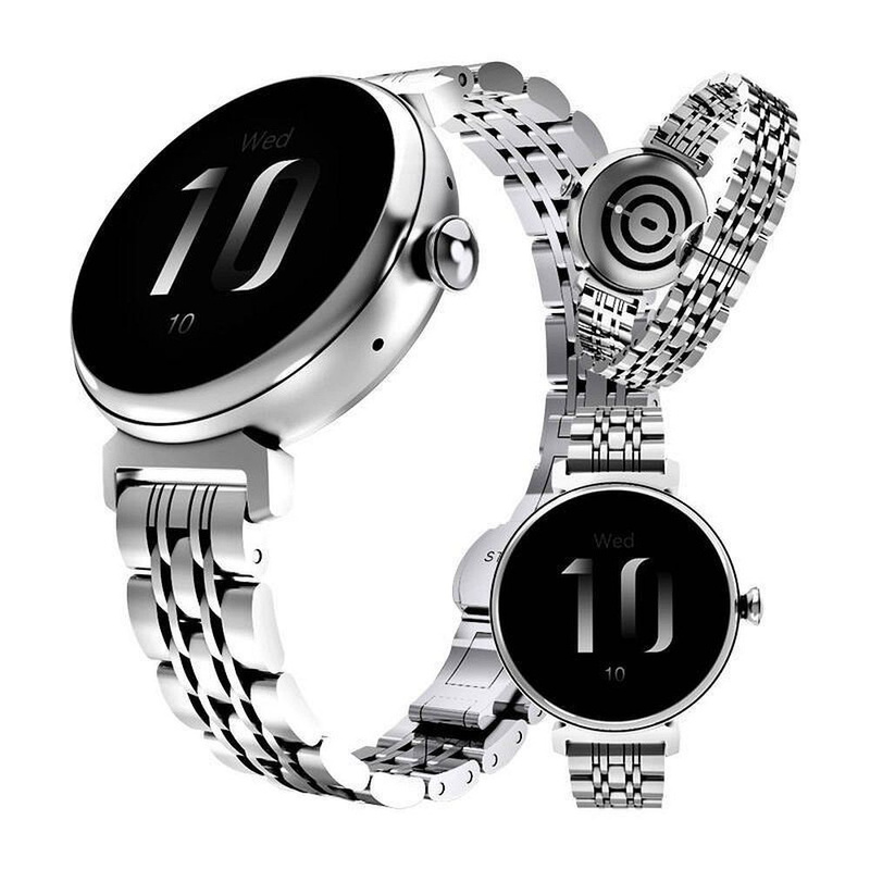 HIFUTURE smartwatch metalowy z funkcją rozmowy AURA (IP68) srebrny