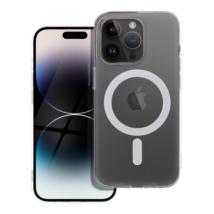 Futerał FROST MAG COVER kompatybilny z MagSafe do IPHONE 14 Pro transparentny