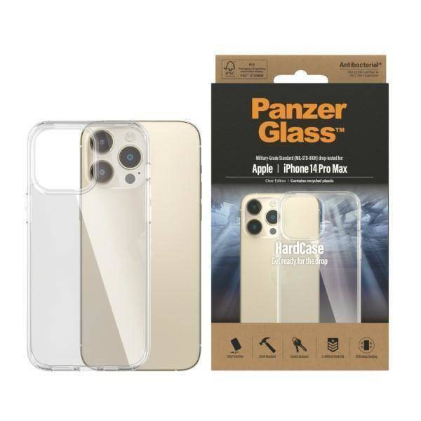 Schutzhülle IPHONE 14 PRO MAX PanzerGlass HardCase Antibacterial Military (0404) Grade Clear transparent