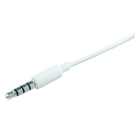 THOMSON słuchawki przewodowe Jack 3,5 mm z mikrofonem EAR3005W białe