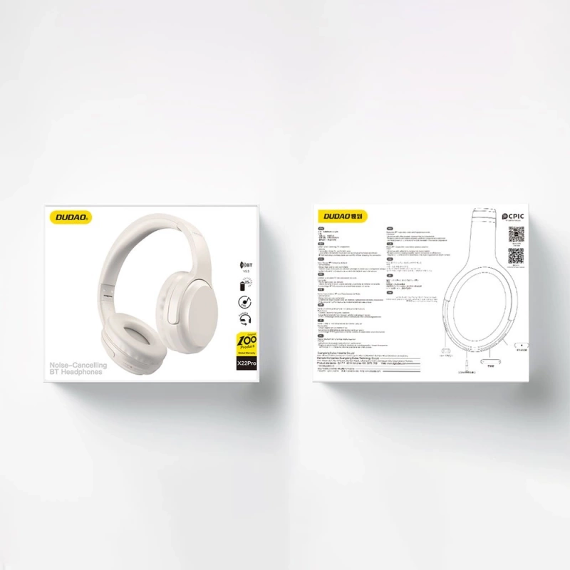 ANC Dudao X22Pro wireless headphones - white