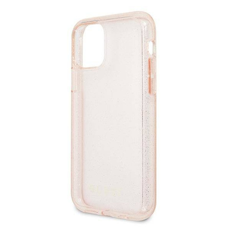 Guess GUHCN65PCGLPI iPhone 11 Pro Max różowy/pink hard case Glitter
