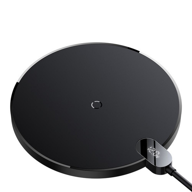 Inductive wireless charger Baseus Digital LED  15W (black)