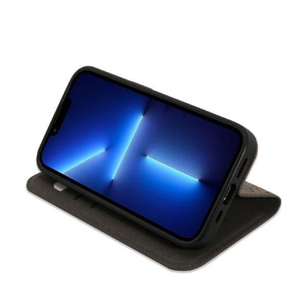 Guess 4G Metal Camera Outline Booktype Case - Etui iPhone 14 Pro Max (brązowy)