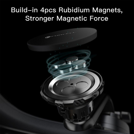 FORCELL F-Grip MagLuxe uchwyt samochodowy do szyby/deski/kratki magnetyczny czarny