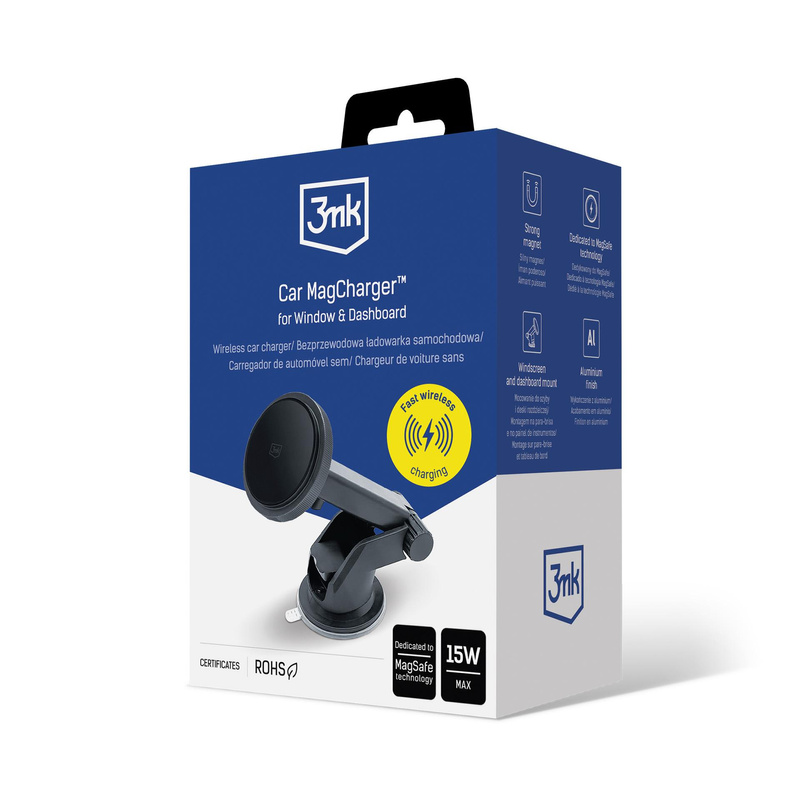 Accessories - 3mk Car MagCharger™ for Window & Dashboard