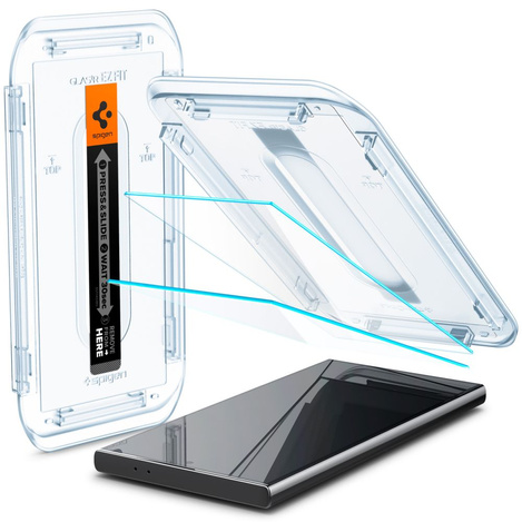 Spigen Glas.tR EZ Fit gehärtetes Glas für Samsung Galaxy S24 Ultra - 2 Stk.