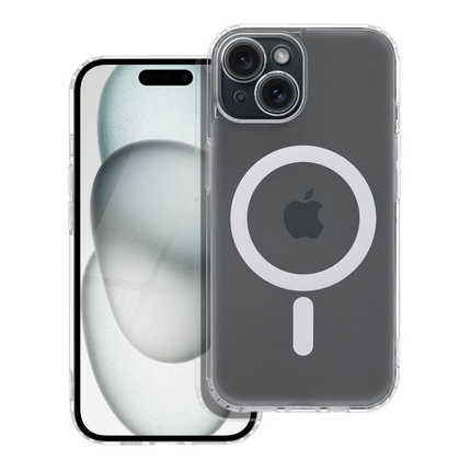 Futerał FROST MAG COVER z ochroną aparatu kompatybilny z MagSafe do IPHONE 11 Pro transparentny