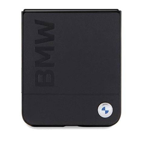 Oryginalne Etui SAMSUNG GALAXY Z FLIP 5 BMW Leather Hot Stamp (BMHCZF5SLLBK) czarne