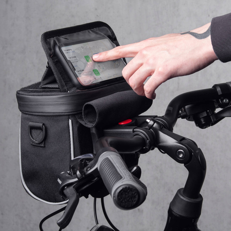 Wozinsky Fahrrad Lenkertasche Fahrrad Umhängetasche schwarz (WBHBB-01)