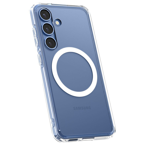 Spigen nakładka Ultra Hybrid Mag MagSafe do Samsung Galaxy S25 Przezroczysta Biała