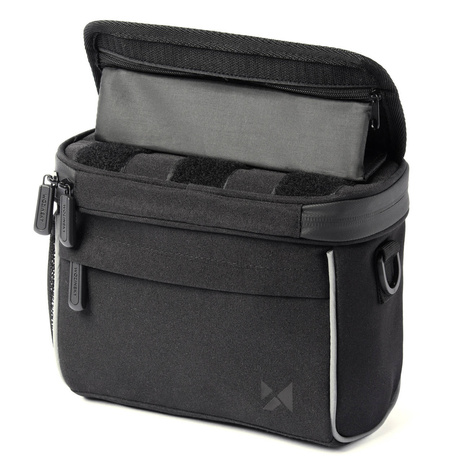 Wozinsky Fahrrad Lenkertasche Fahrrad Umhängetasche schwarz (WBHBB-01)