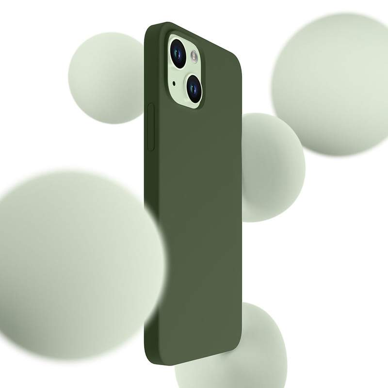 Apple iPhone 15 Plus - 3mk Hardy Silicone MagCase Alpine Green