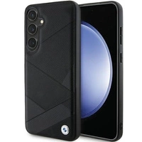 Etui BMW Signature Leather Crossing Lines Pattern na Samsung Galaxy S24 - czarne