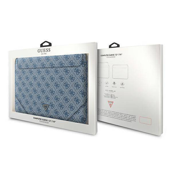 Guess Sleeve GUCS14P4TB 13/14 &quot;blau / blau 4G Uptown Triangle-Logo