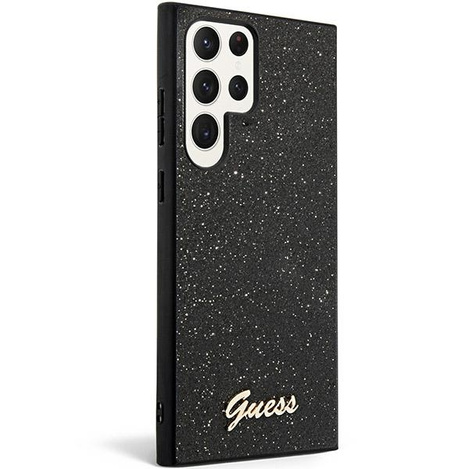 Oryginalne Etui GUESS Hardcase GUHCS24LHGGSHK do Samsung S24 Ultra (Glitter Script / czarny)