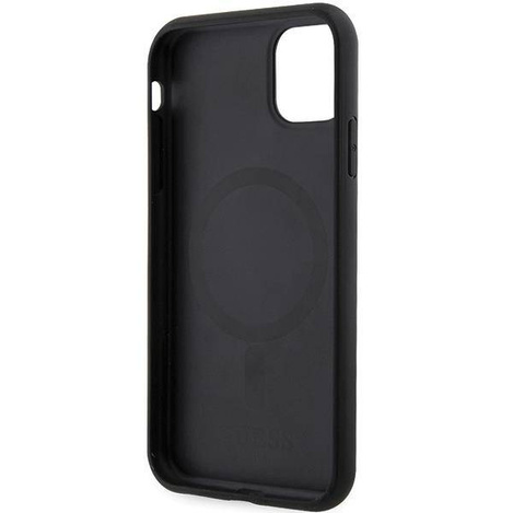 Guess GUHMN61HGCFSEK iPhone 11 / Xr 6.1" black/black hardcase GCube Stripes MagSafe