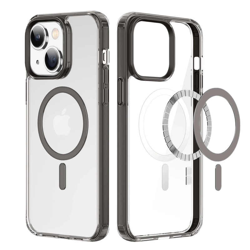 Dux Ducis Clin2 case for iPhone 14 Plus magnetic cover MagSafe gray