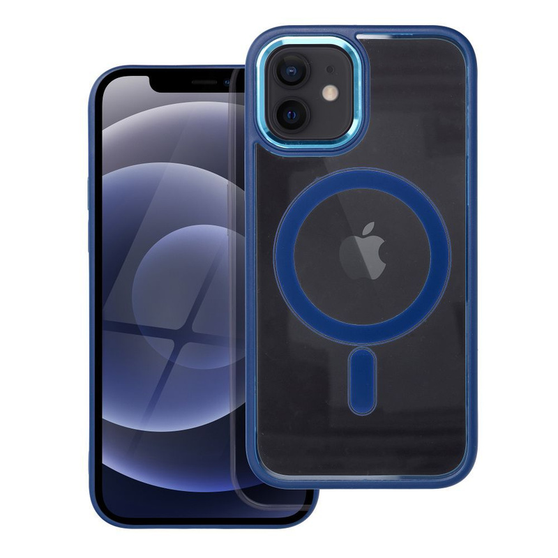 Futerał Color Edge Mag Cover kompatybilny z MagSafe do IPHONE 12 / 12 PRO niebieski
