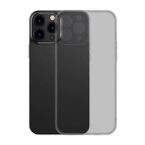 Etui Baseus Frosted Glass Case do iPhone 13 PRO (czarne)  + szkło hartowane