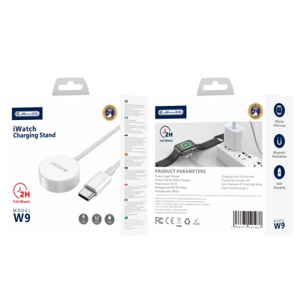 JELLICO Kabel W9 USB-C - Apple Watch 3W 1M weiss