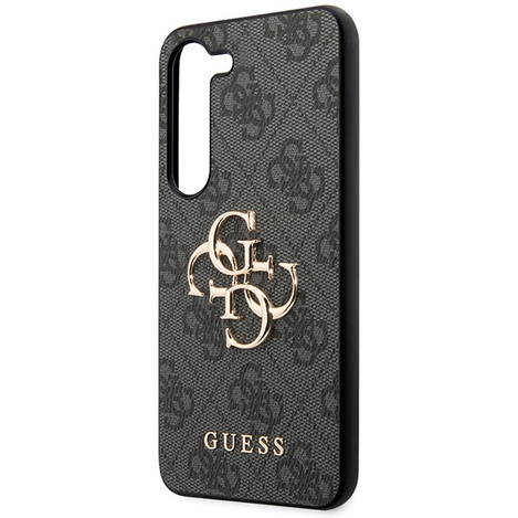 Oryginalne Etui GUESS Hardcase GUHCS24S4GMGGR do Samsung S24 (Leather 4G Metal Logo / czarny)