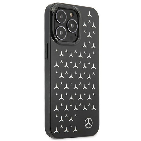 Mercedes MEHCP13LESPBK iPhone 13 Pro / 13 6,1" czarny/black hardcase Silver Stars Pattern
