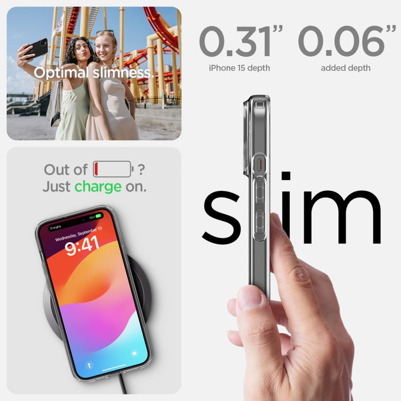 Spigen FLÜSSIGKRISTALL IPHONE 15 KRISTALLKLAR