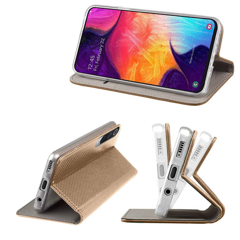 Etui Smart Magnet do Samsung S24 Ultra złote