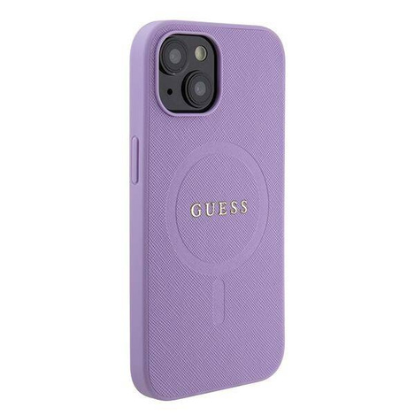 Guess GUHMP15SPSAHMCU iPhone 15 6,1" lila/lila Hardcase Saffiano MagSafe
