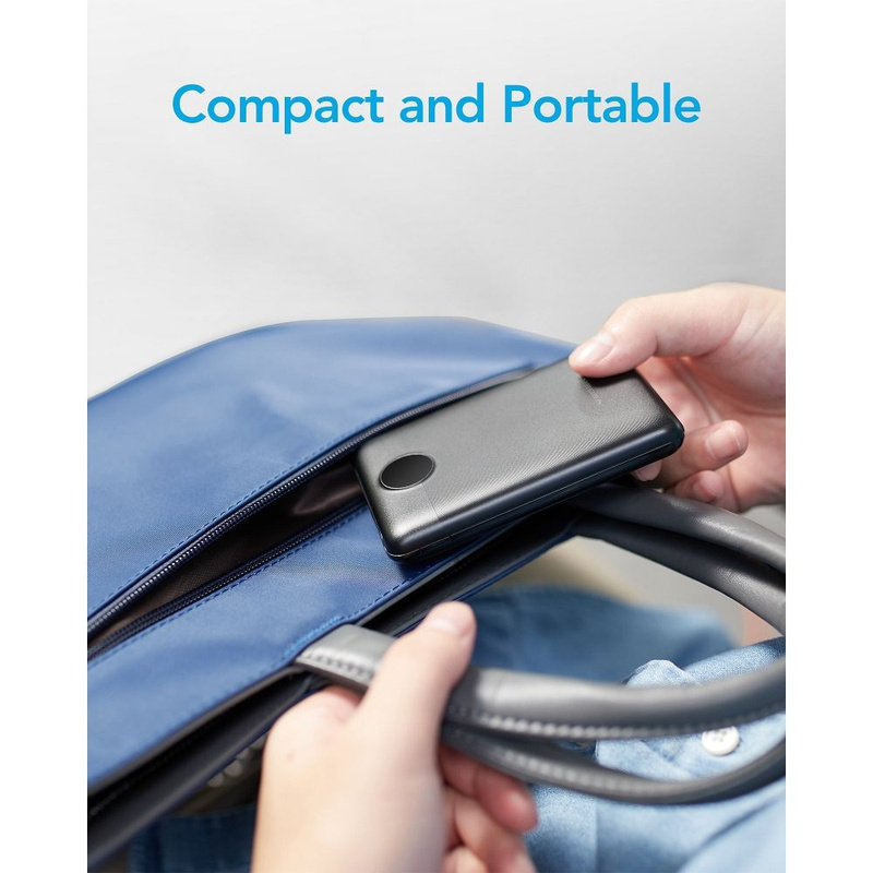 Bateria zewnętrzna (Powerbank) VEGER S11 - 10 000mAh LCD Quick Charge PD 22,5W czarny (W1140)