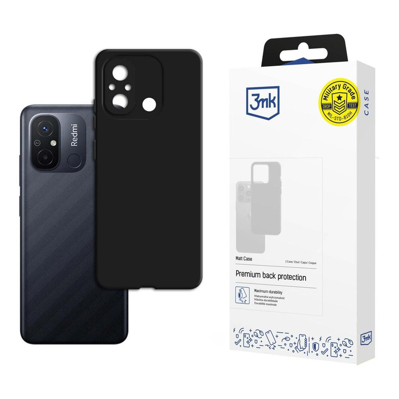 Xiaomi Redmi 12C - 3mk Matt Case black