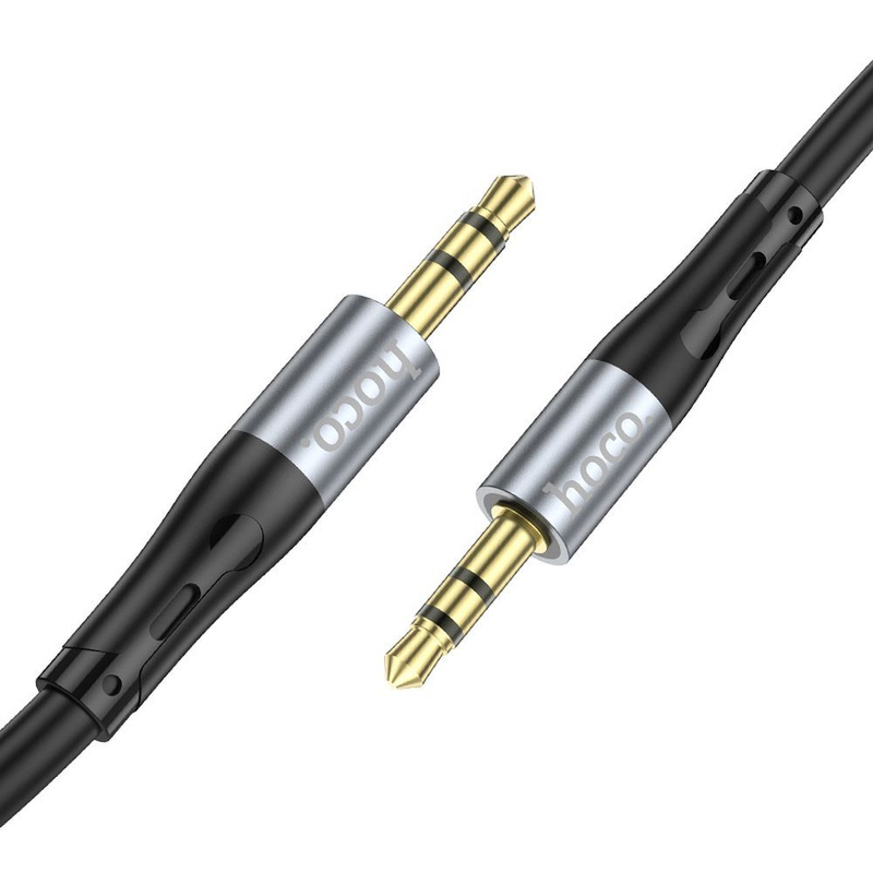 HOCO kabel AUX Jack 3,5 mm (męski) do Jack 3,5 mm (męski) UPA22 1 m czarny