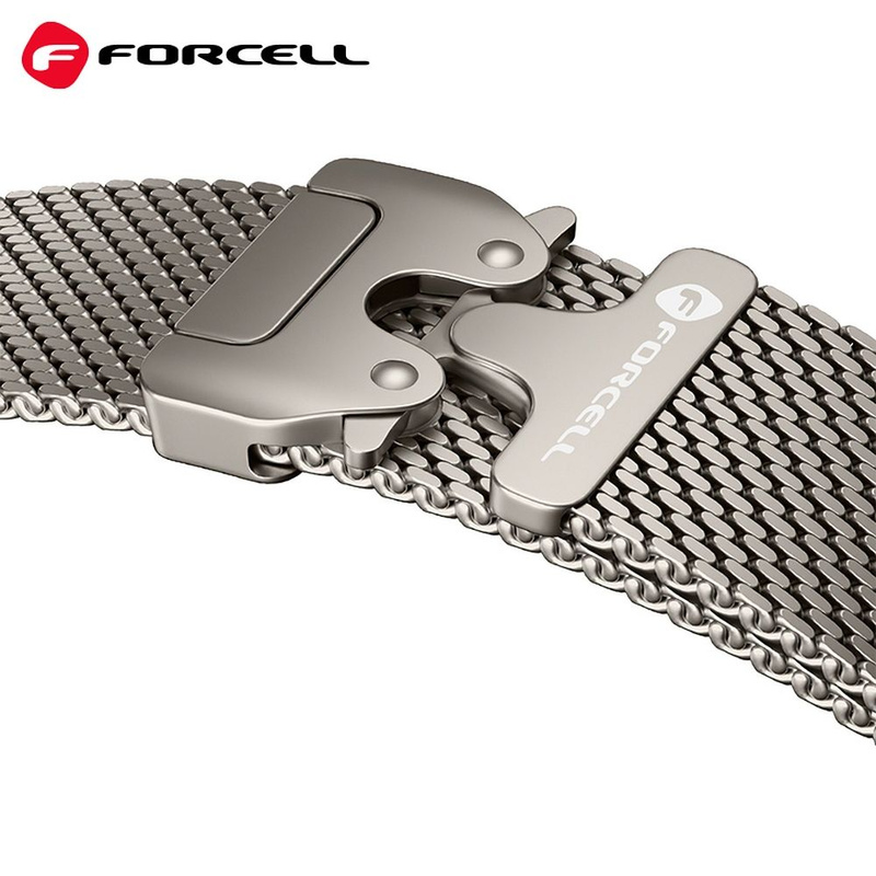 Pasek do Apple Watch Forcell F-Design FA11 zatrzask stal 38 / 40 / 41 mm czarny