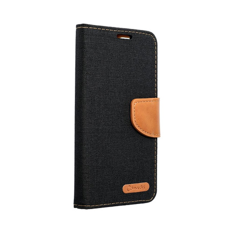 Kabura CANVAS Book do IPHONE 16 Plus czarny