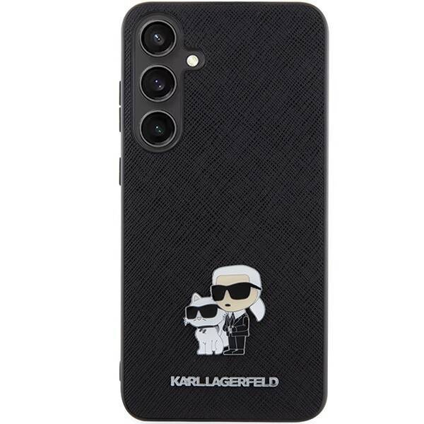 KARL LAGERFELD SAM S24 SAFFIANO KC PIN KLHCS24SPSAKCMPK BLACK