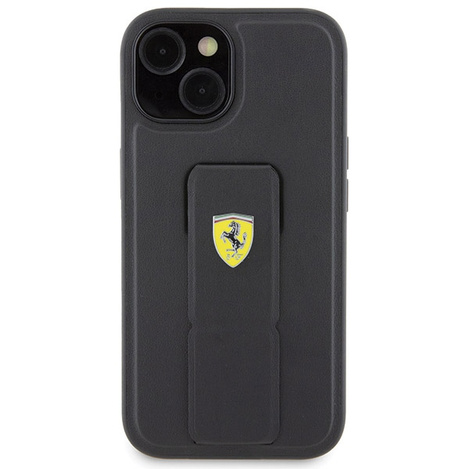 Ferrari nakładka do iPhone 15 6,1&quot; FEHCP15SGSPSIK HC GRIP STAND PU