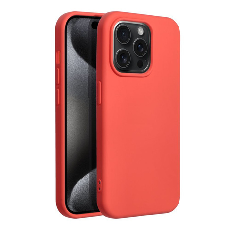 Futerał SILICONE do IPHONE 15 PRO brzoskwiniowy