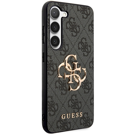 Oryginalne Etui GUESS Hardcase GUHCS24S4GMGGR do Samsung S24 (Leather 4G Metal Logo / czarny)