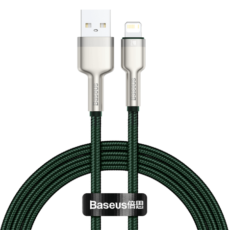 Baseus Cafule Series Metal Data Cable USB to IP 2.4A 1m Green
