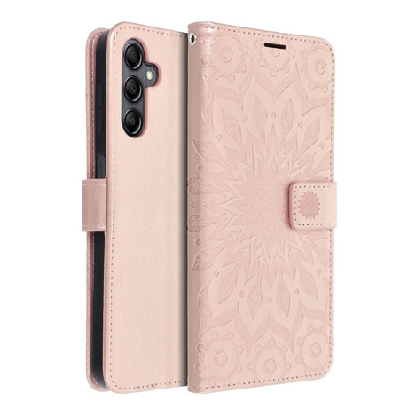 Kabura MEZZO Book do SAMSUNG A14 4G / A14 5G  mandala złoty róż