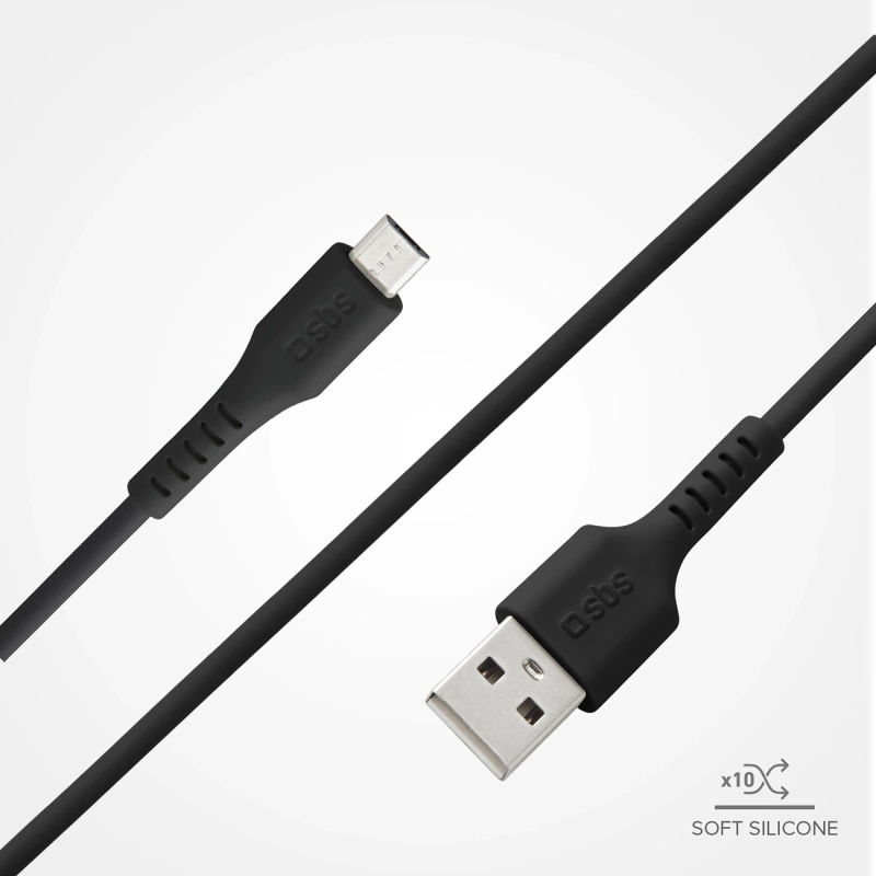 SBS LTHL200 USB-A - Micro-USB Cable 1m - Black